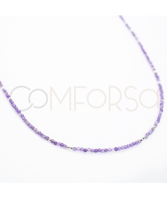 Girocollo con pietre Ametista in Argento 925