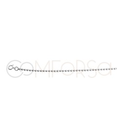 Bracciale con palline in argento placcato oro