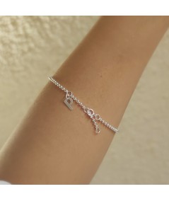 Bracciale con palline in argento placcato oro