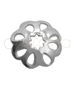 Terminale coppetta 5mm argento 925 placcato oro