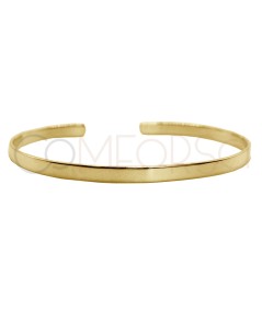 Personalizzazione 1 lato Bracciale piatto 63 x 47mm argento placcato oro