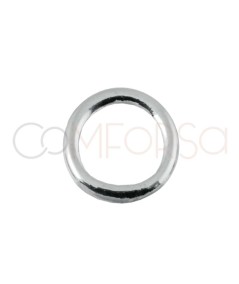 Anello saldato 4mm esterno (0.8mm) argento 925ml