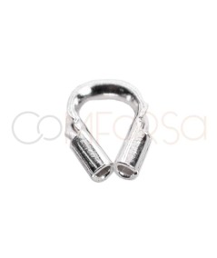 Cubre filos 4 x 3 (0.5 int ) mm argento