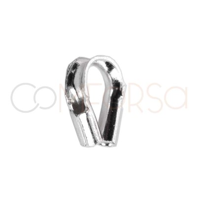 Cubre filos 4 x 3 (0.5 int ) mm argento