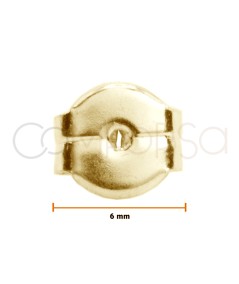 Pressione 6mm rinforzata argento 925 ml placcato oro