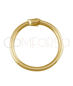 Anilla mágica 18mm argento placcato en oro