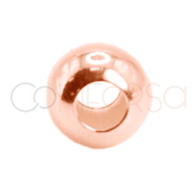 Sfera liscia 4 mm(1.5) argento 925 placcato oro