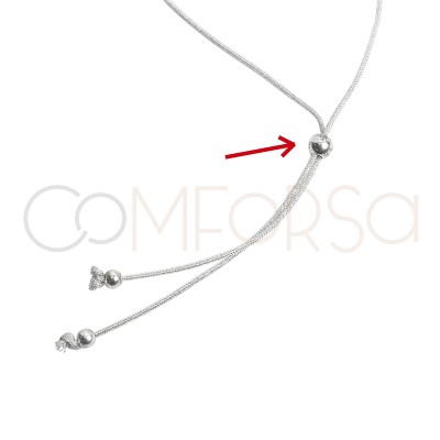 Sfera liscia 4 mm(1.5) argento 925 placcato oro