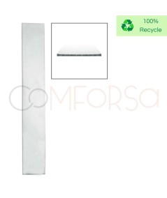 Lamina d'argento 30 x 150 mm spessore 0,5 argento 925