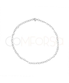 Cavigliera cuori 22 + 4cm argento 925