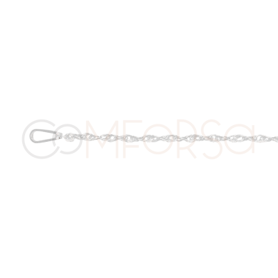 Catena Twisted Rope 40cm Argento 925