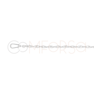 Catena Twisted Rope 45cm Argento 925