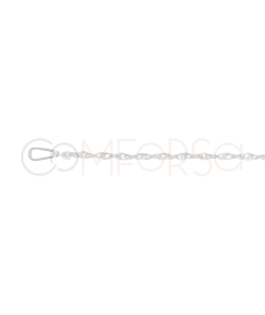 Catena Twisted Rope 45cm Argento 925