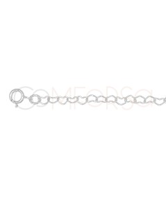 Girocollo cuori 40 + 6cm Argento 925