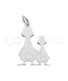 Colgante mama pata y patito 14x20mm