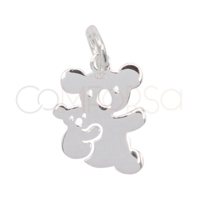 Colgante Koala con bebe 9x10mm