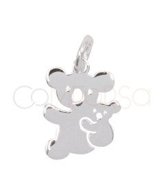 Colgante Koala con bebe 9x10mm