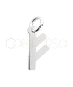 Colgante runa Fehu 4 x 9.5mm plata 925