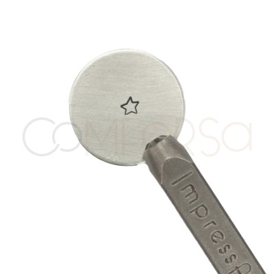 Timbro per stampaggio design stella 3mm