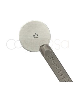 Timbro per stampaggio design stella 3mm