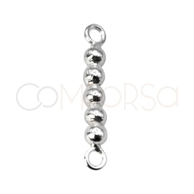 Distanziatore di 5 bolas 2 x 14mm argento 925