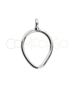 Ciondolo goccia rovesciata 10 x 12mm Argento 925