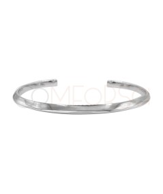 Bracciale piatto a pietre 65mm Argento 925