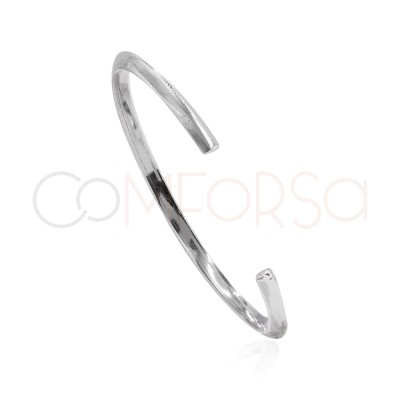 Bracciale piatto a pietre 65mm Argento 925