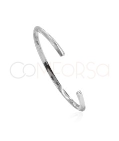 Bracciale piatto a pietre 65mm Argento 925