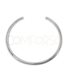 Bracciale piatto a pietre 65mm Argento 925