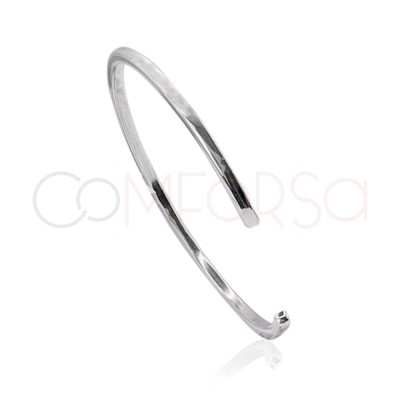 Bracciale filo quadro 70mm Argento 925