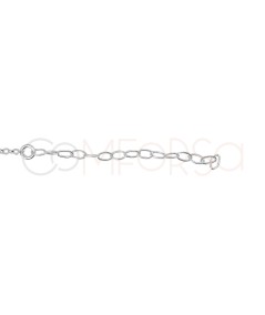 Bracciale Nostra Signora della Medaglia Miracolosa e Croce 17 + 5cm Argento 925