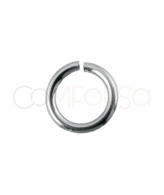 Anellino 5mm argento 925 rodiato