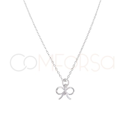 Collana fiocco argento 925