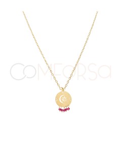 Collana arabio rosa argento 925