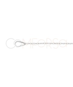 Collana a forma di lacrima turchese argento 925