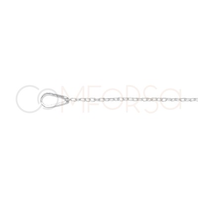 Collana a forma di lacrima onice argento 925