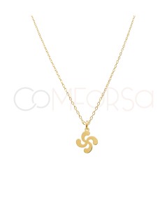 Collana Lauburu argento 925 placcato oro