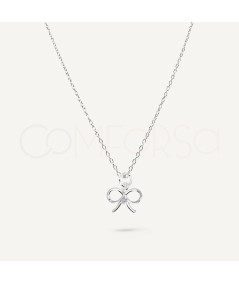 Collana fiocco argento 925