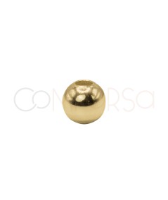 Sfera liscia 3 mm argento 925 placcato oro