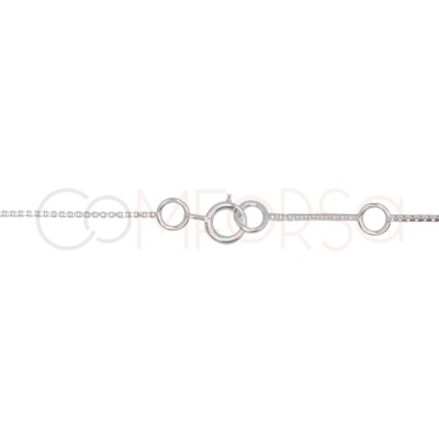 Bracciale veneziano 14 cm + 4 cm argento 925