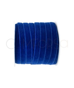 Fascia elastica in velluto blu scuro 10 mm