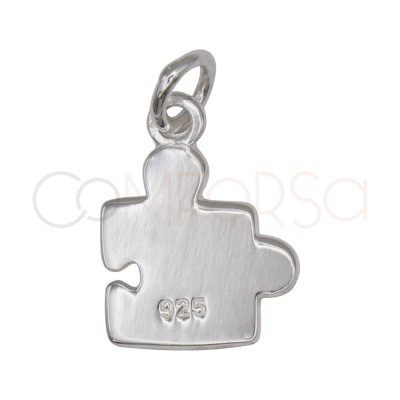 Ciondolo puzzle dell’amore 10 x 12 mm argento 925