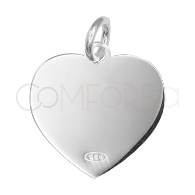 Ciondolo cuore lovelovelove 14,2 x 14,4 mm argento 925