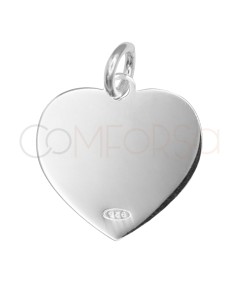 Ciondolo cuore lovelovelove 14,2 x 14,4 mm argento 925