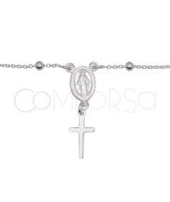 Bracciale decina 14 cm + 3 cm di prolunga argento 925