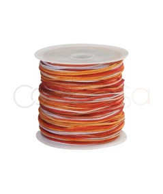 Nylon intrecciato arancione sfumato 0,8 mm