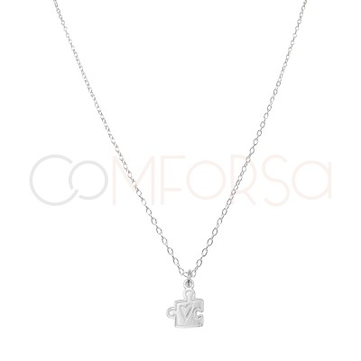 Collana puzzle dell’amore argento 925