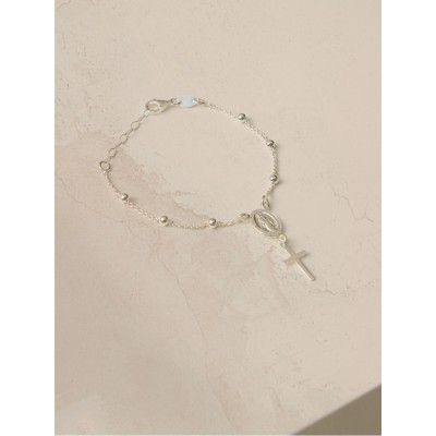 Bracciale decina 14 cm + 3 cm di prolunga argento 925