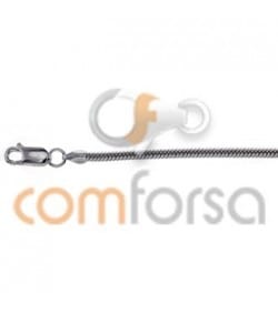 Pulseira 21cm rabo rato 2.1mm